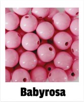 Holzperlen 16mm babyrosa